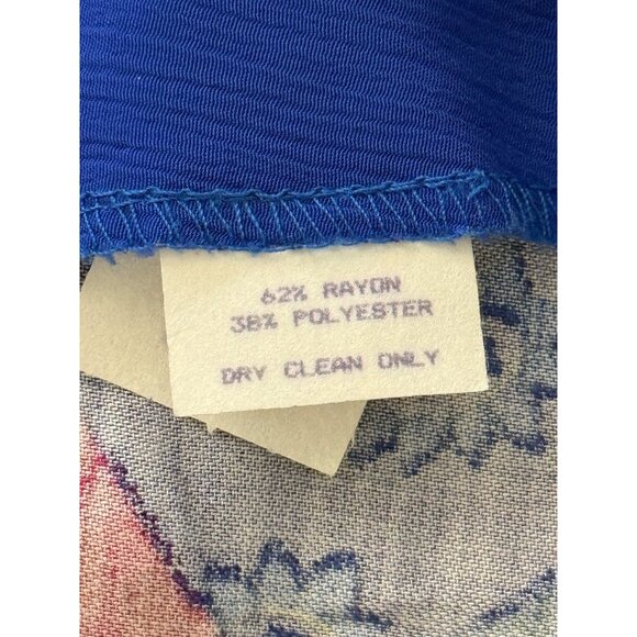 Vintage Jeanne Marc Patchwork Long  Jacket Cardigan Duster 80s Womens Size L - Picture 8 of 8